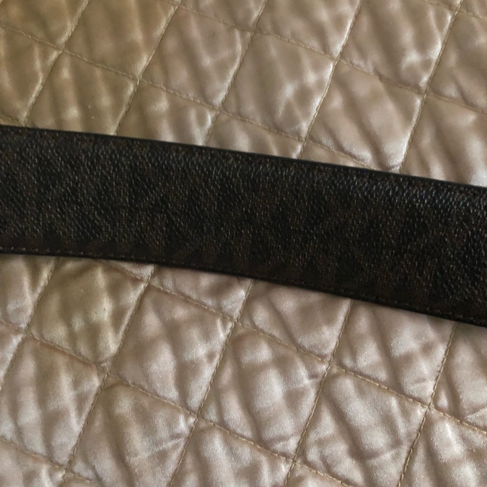 Michael Kors Mens Brown only Hardware Belt - Picture 12 of 14